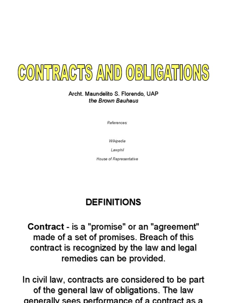 Contracts PDF Tort Law Of Obligations