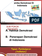 Dinamika Demokrasi Di Indonesia: Oleh: Ariani