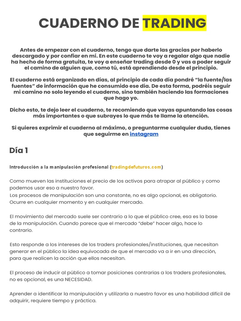 Guía Práctica de Trading desde Cero | PDF | Mercado de divisas | Oferta ...