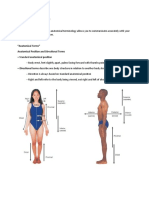 Anatomical Terminology - Anaphy Lab