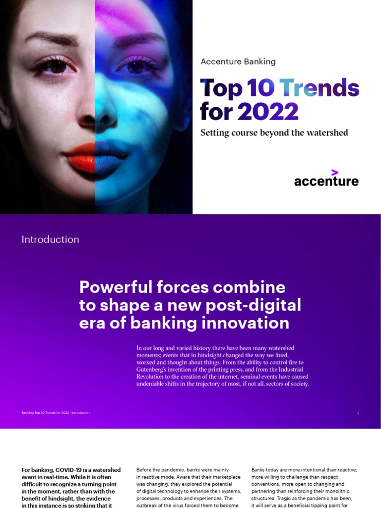 Accenture Banking Top 10 Trends 2022 | PDF | Banks | Fee