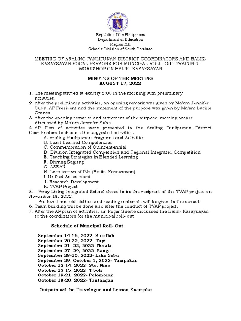 municipal-roll-out-training-for-araling-panlipunan-coordinators-pdf