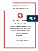 Graduate Thesis: Foreign Trade University Faculty of Business English