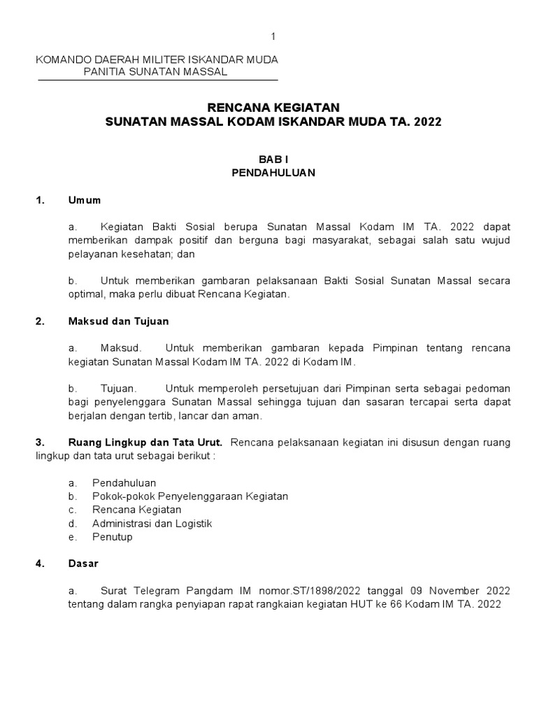 Rengiat Sunatan Massal 2021 | PDF