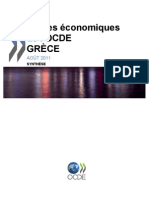 Etudes économiques de l'OCDE sur la Grèce - août 2011