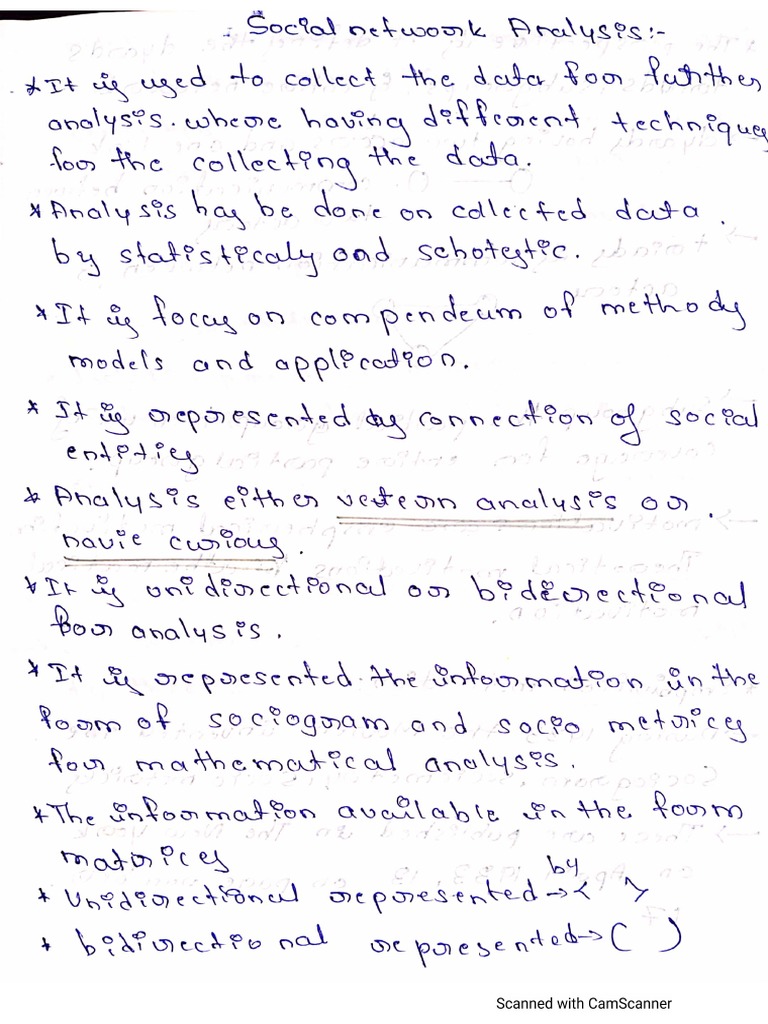 Sna Notes | PDF