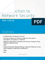 Unit 3 - Introduction To Network Security