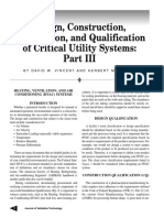 Critical Utility Qualification Part III
