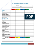 Template - Employee Evaluation