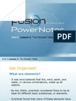 Unit 3: Lesson 2 The Periodic Table