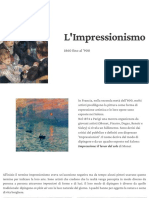 1 L'Impressionismo Storia