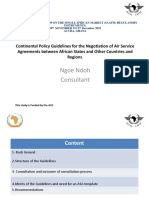 Presentation 6 Continental Policy Guidelines For Negotiation of ASA Between African States and Other Countries and Region 28112022