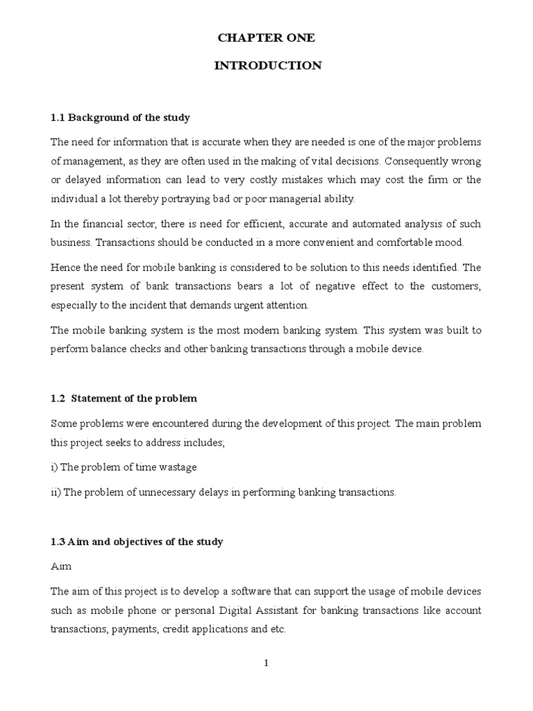 Design and Implementation of Mobile Banking System | PDF | Service ...