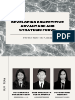 Developing Competitive Advantage and Strategic Focus