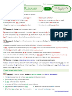 Fiche 19 Les Pronoms Correction