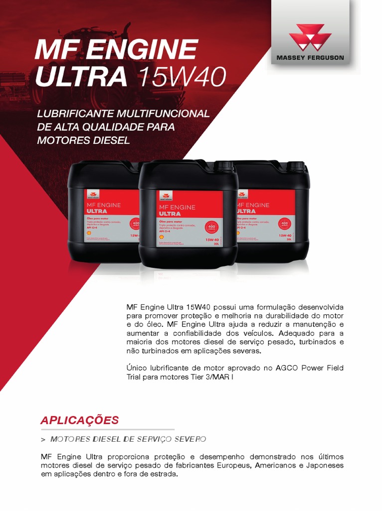 Lubrificante Diesel para Serviço Pesado | PDF | Motores | Óleo de motor