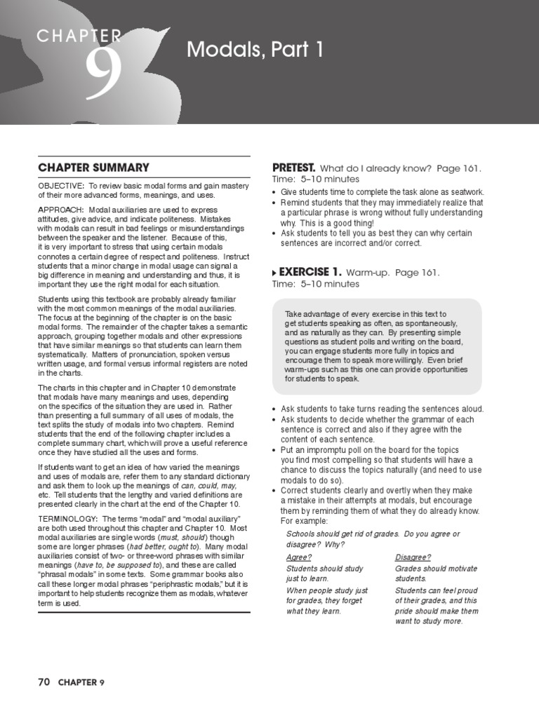 Modals part 1 review basic forms and uses pdf english language