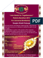 "Join Hands For Togetherness" Raksha Bandhan 2011 For Universal Brotherhood