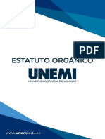 Estatuto Organico de La Universidad Estatal de Milagro