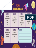 Jadwal Pelajaran SMP Mingguan