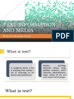Text Information and Media
