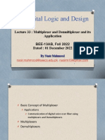 33 DLD Lec 33 Multiplexer, Demultiplexer 01 Dec 2022 Lecture Slides