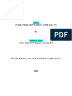PPHK4611 Research Proposal Template (Experimental Work)