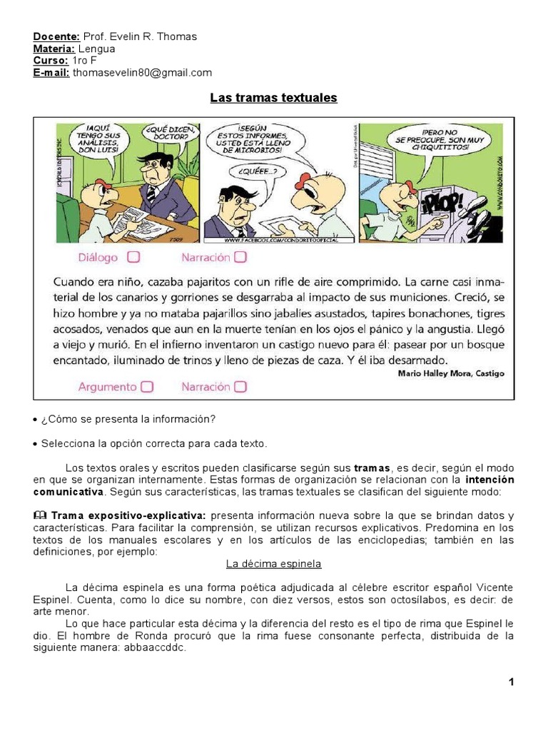 Tipos y Ejemplos de Tramas Textuales | PDF | Internet | Facebook