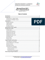 0624 Microsoft Excel 2013 Part 3 Advanced