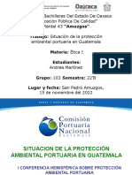 Situacion de La Protección Ambiental Portuaria en Guatemala