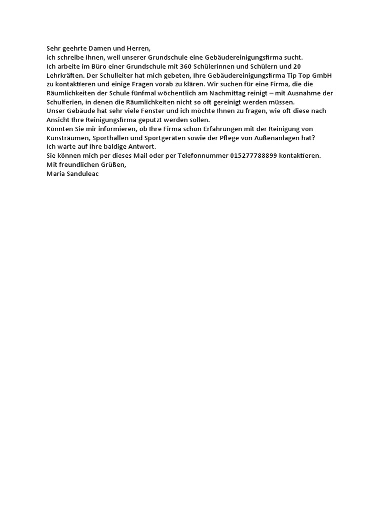 Sehr Geehrte Damen Und Herren PDF