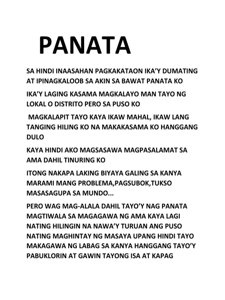 Panata | PDF