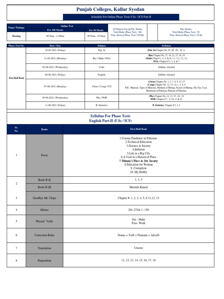 Inter - II (First Half Book) | PDF