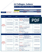 F.A (Part-I & II) Schedule + Syllabus