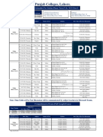 F.sc ICS (Part-I & II) Schedule + Syllabus