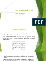 Fórmulas Matemáticas en Excel