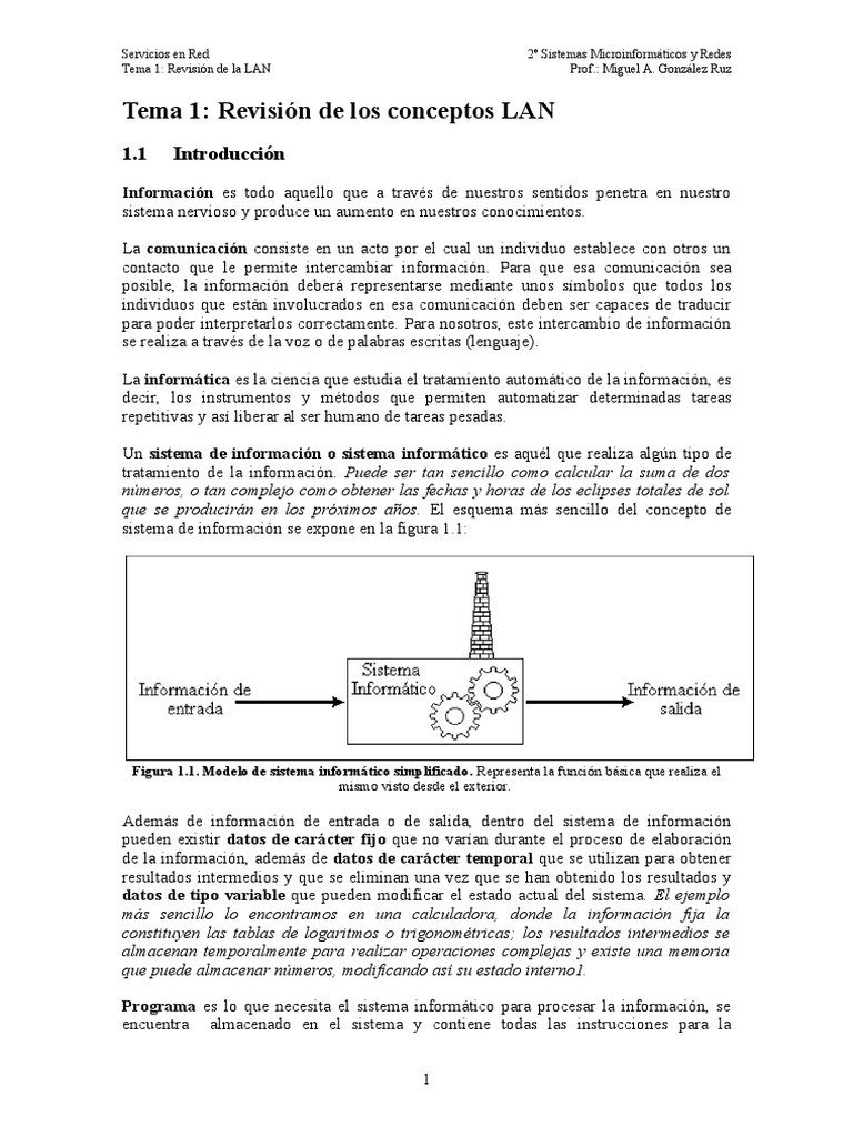 Revisión de Conceptos de LAN en Redes | PDF | Protocolos de internet ...