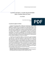 Natalia, Livia. A Poética Da Fome e A Escrita Da Precariedade - Sobre Carolina Maria de Jesus. (2017)