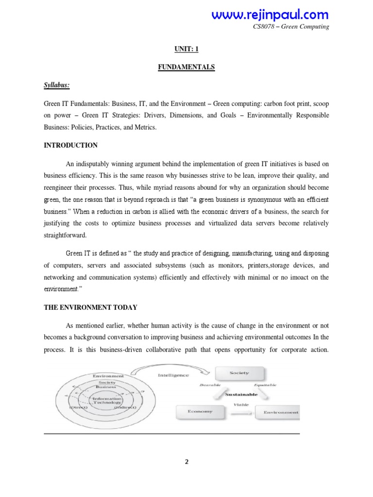 Benefits of Green Computing Strategies | PDF | Electronic Waste ...