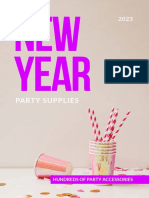 New Year Party Supplies Catalog Template