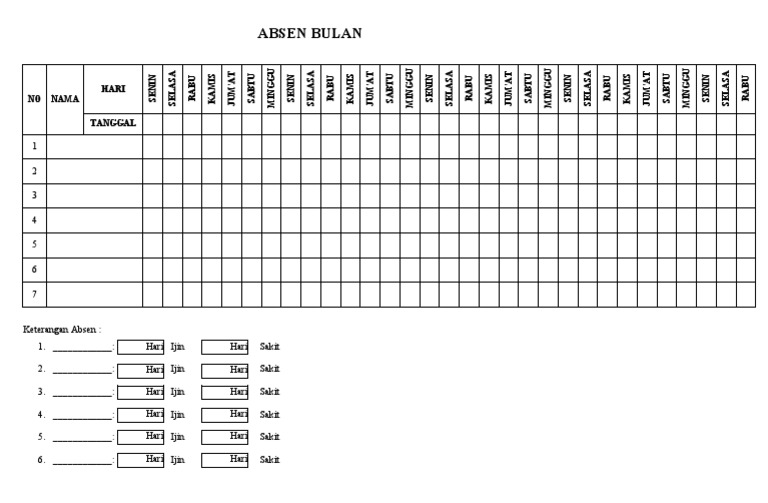 Absen Karyawan | PDF