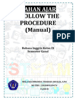 LKPD Procedure Text Manual Use - Kelas IX