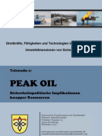 Peak Oil - Sicherheitspolitische Implikationen Knapper Ressourcen