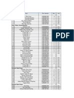 Requisition List - Main Engine Parts - Daihatsu 6DLM-40FL