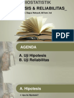 Biostatistika - Hipotesis & Reliabilitas (26 Nov 2022)