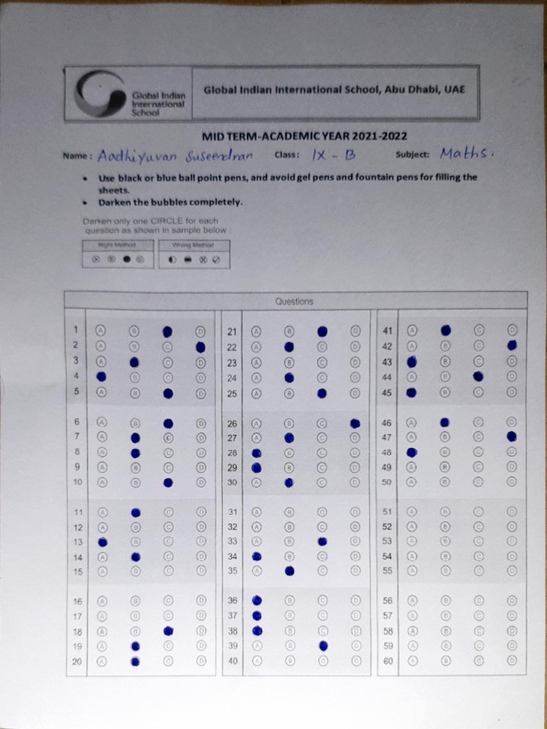 Sample Paper Math | PDF