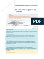 Contabilidade Com Foco Na Gestão Da Informação Contábil Exercício Avaliativo Módulo 04