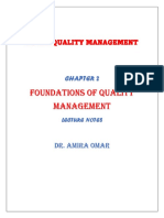 Chapter 2 Foundations of Quality Management Lecture Notes