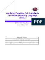 Applying Function Point Analysis To Unified Modeling Language (UML)