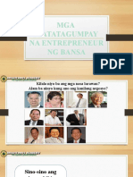 Q1 - EPP Intermediate - Lesson 3 - Mga Matatagumpay Na Entreprenuer NG Bansa